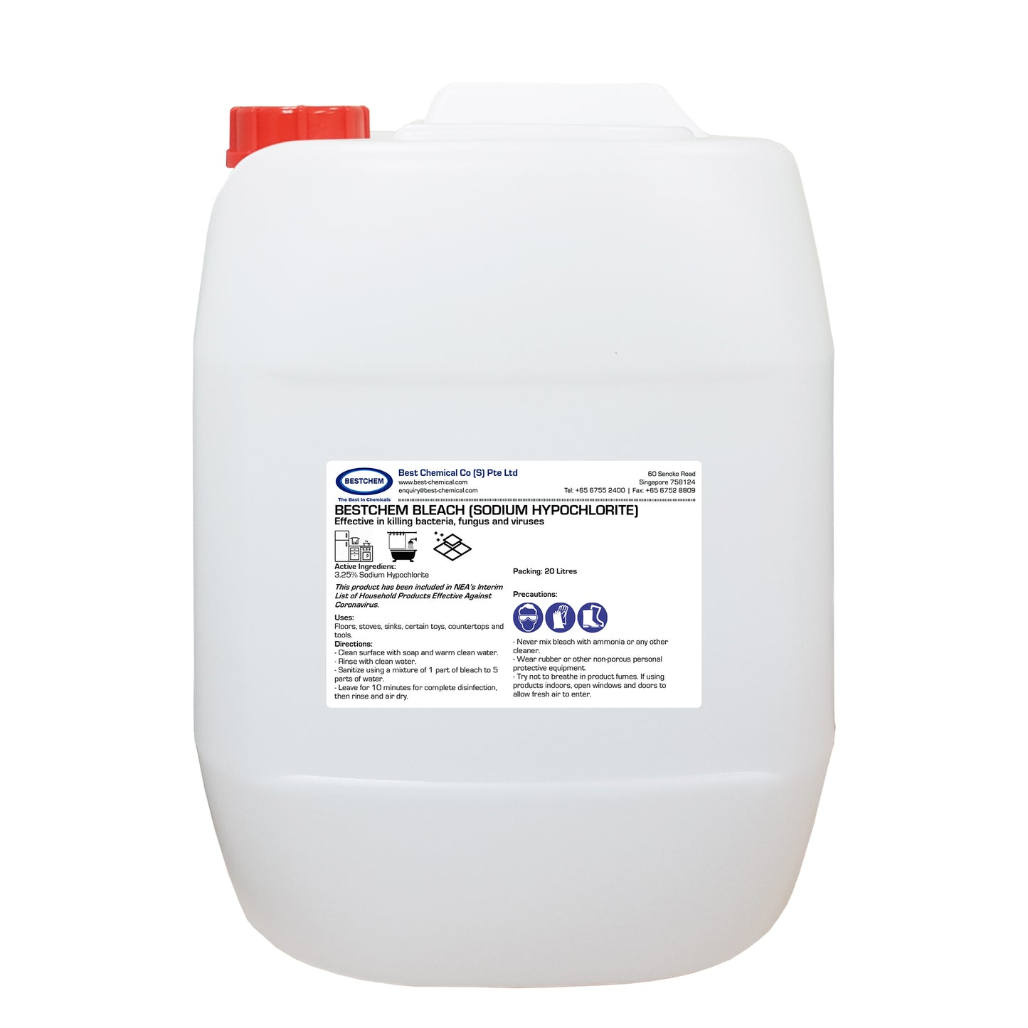 BestChem Bleach (Sodium Hypochlorite)