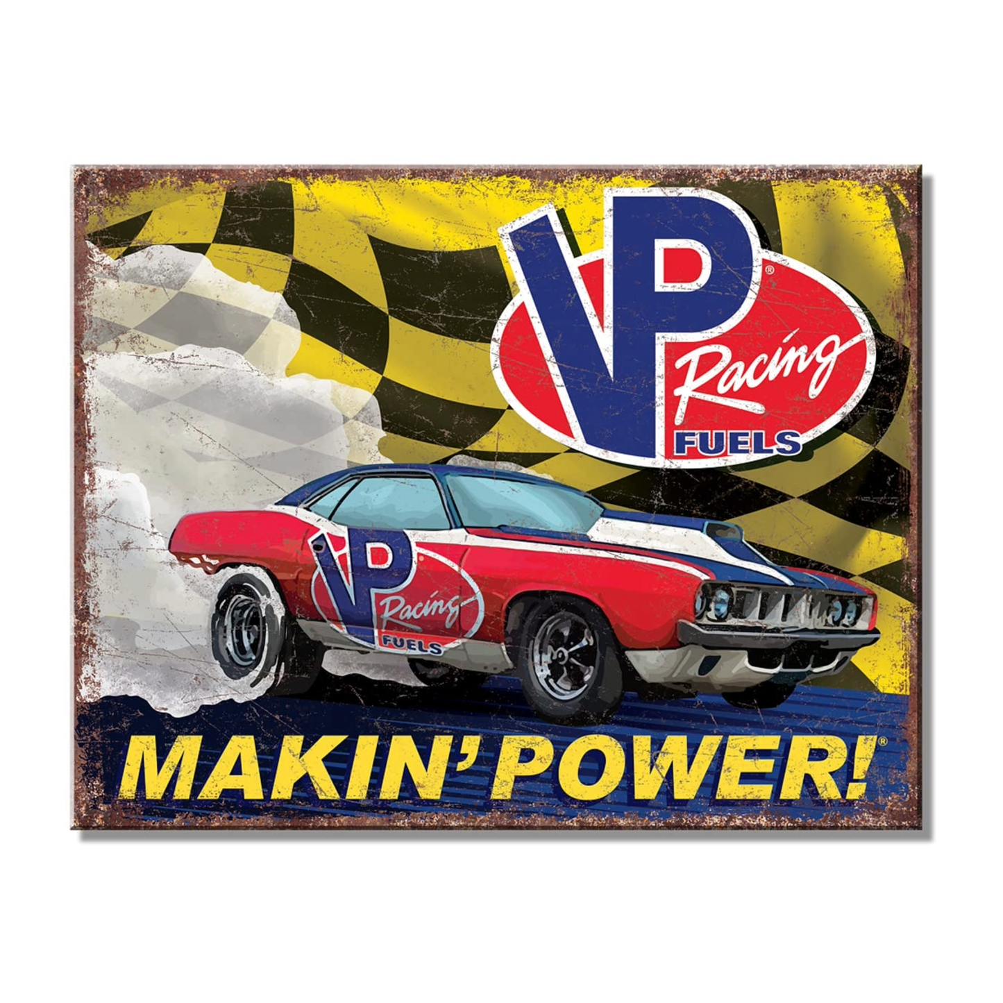 VP Racing Car Tin Sign - Nostalgic Vintage (Metal Sign)