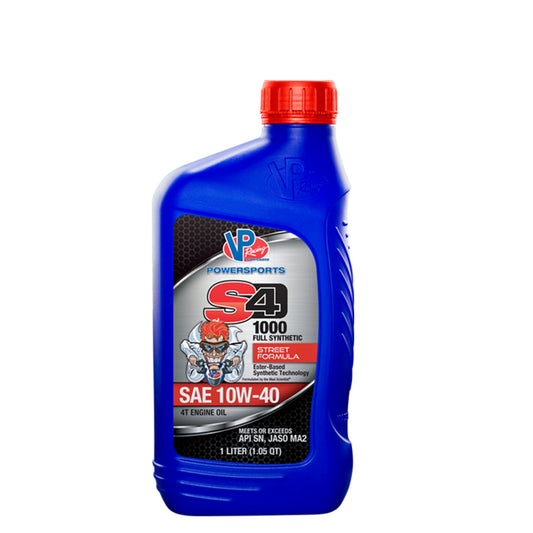 VP S4 1000 Four Stroke Engine Oil – Full Synthetic Street Formula SAE 10W-40